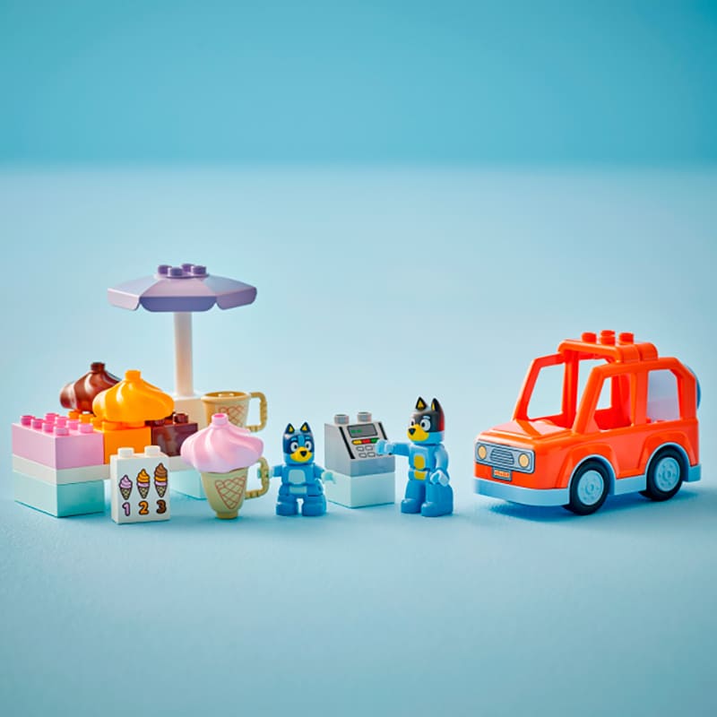Конструктор LEGO DUPLO Bluey Путешествие с мороженым из Блуи 22 эл (10458) Крепление блок