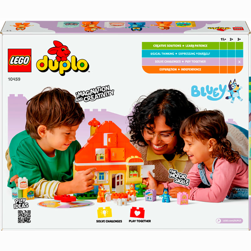 Зовнішній вигляд Конструктор LEGO DUPLO Bluey Сімейний будинок Блуї з грою на запам'ятовування 83 ел (10459)