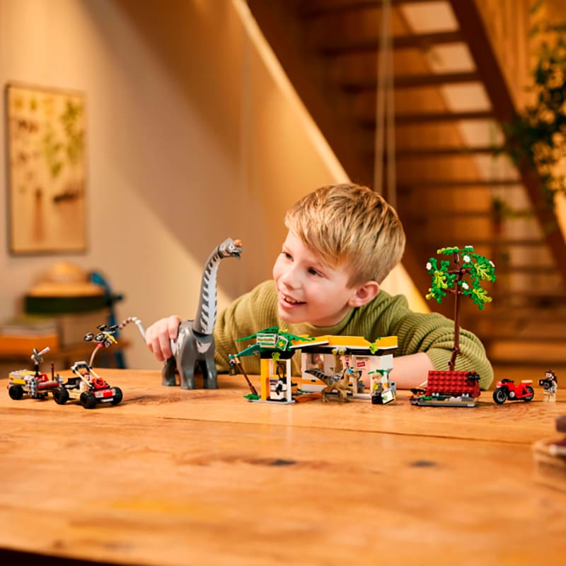 Конструктор LEGO Jurassic World Місія з відстеження раптора та титанозавра 582 ел (76973) Кріплення блок