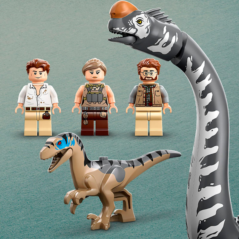 Конструктор LEGO Jurassic World Місія з відстеження раптора та титанозавра 582 ел (76973) Тип класичний
