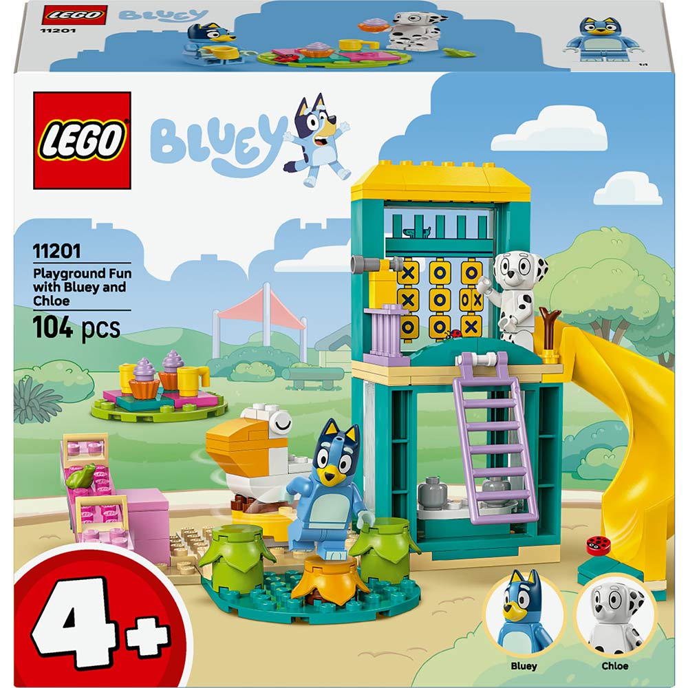 Конструктор LEGO Bluey Веселье с Блуи и Хлоей на игровой площадке (11201)