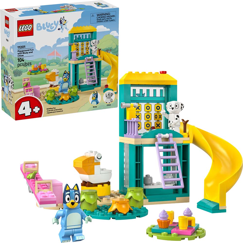 Конструктор LEGO Bluey Веселощі з Блуї та Хлоєю на ігровому майданчику (11201) Конструктор LEGO Bluey Веселощі з Блуї та Хлоєю на ігровому майданчику (11201)