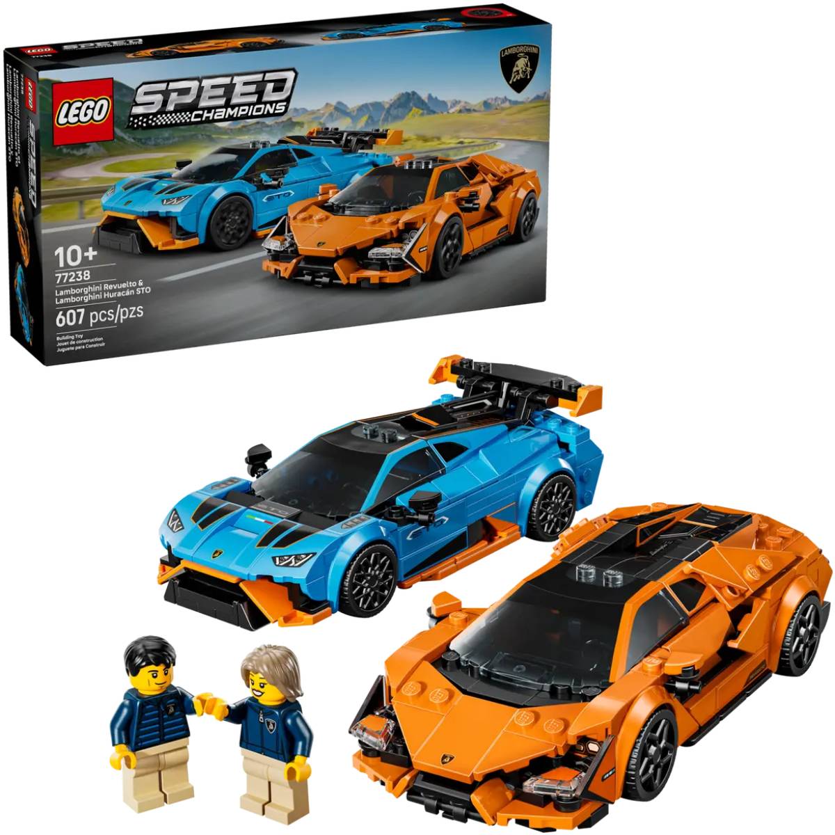 Конструктор LEGO Speed Champions Lamborghini Revuelto и Huracan STO 607 эл (77238) Конструктор LEGO Speed Champions Lamborghini Revuelto и Huracan STO 607 эл (77238)