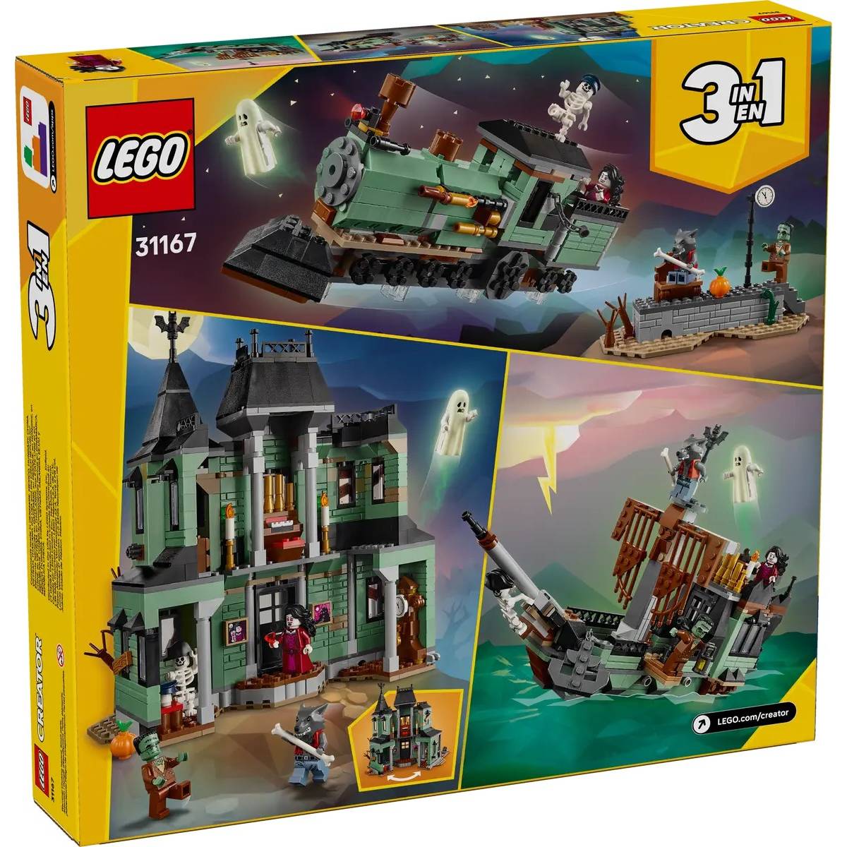Зовнішній вигляд Конструктор LEGO Creator Маєток з привидами 736 ел (31167)