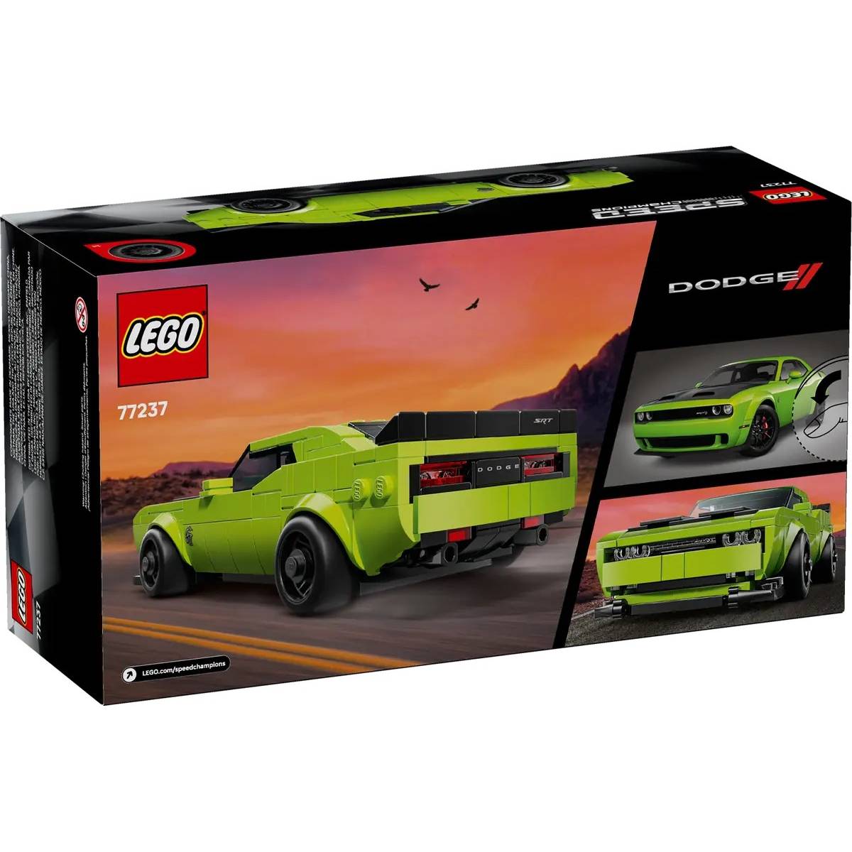 Внешний вид Конструктор LEGO Speed Champions Спортивный автомобиль Dodge Challenger SRT Hellcat 390 эл (77237)