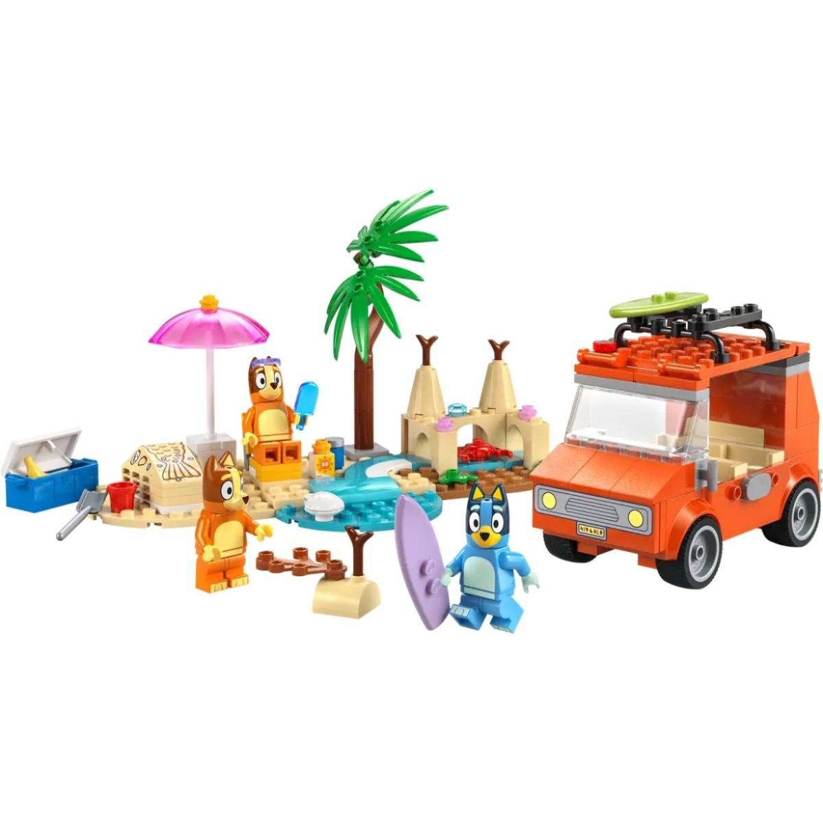 Конструктор LEGO Bluey Пляж та сімейна поїздка на автомобілі Блуї 133 ел (11202) Конструктор LEGO Bluey Пляж та сімейна поїздка на автомобілі Блуї 133 ел (11202)