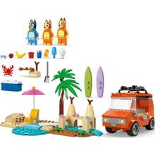 Конструктор LEGO Bluey Пляж та сімейна поїздка на автомобілі Блуї 133 ел (11202)