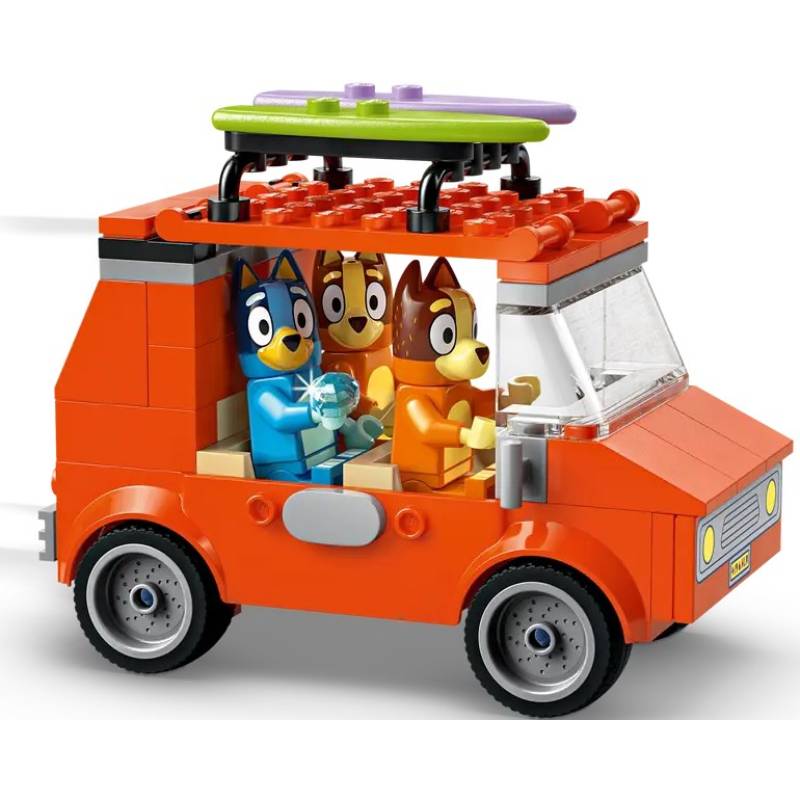 Конструктор LEGO Bluey Пляж та сімейна поїздка на автомобілі Блуї 133 ел (11202) Серія Lego Bluey