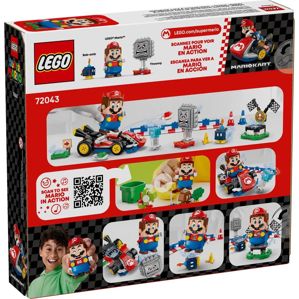 Конструктор LEGO Super Mario Mario Kart – Interactive Mario та Standard Kart 278 ел (72043) Тип унікальні деталі