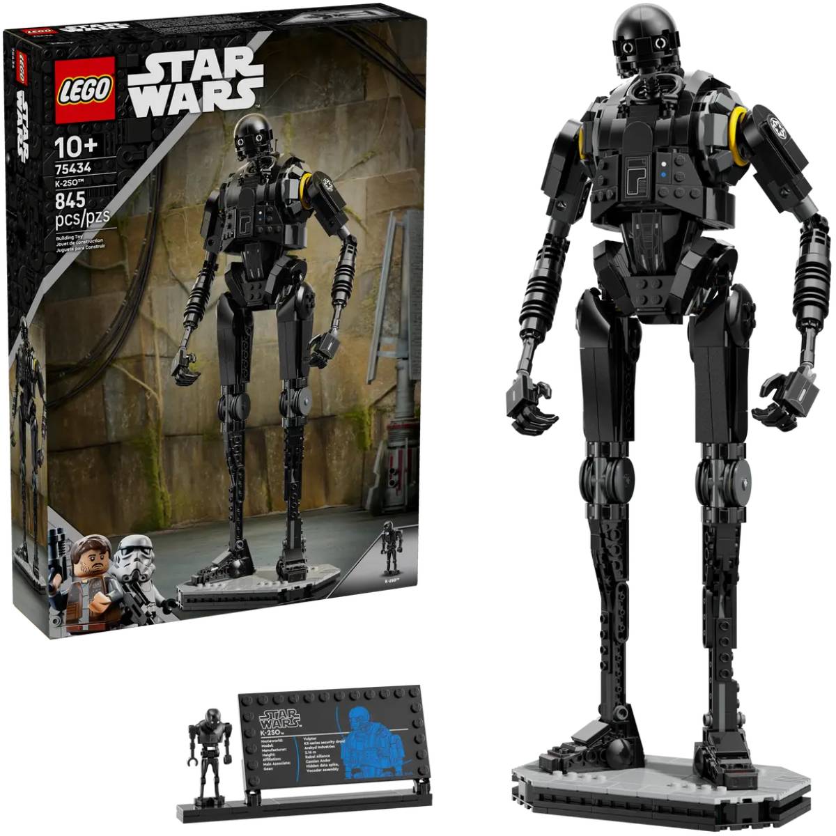 Конструктор LEGO Star Wars Дроїд-охоронець K-2SO 845 ел (75434) Кріплення блок