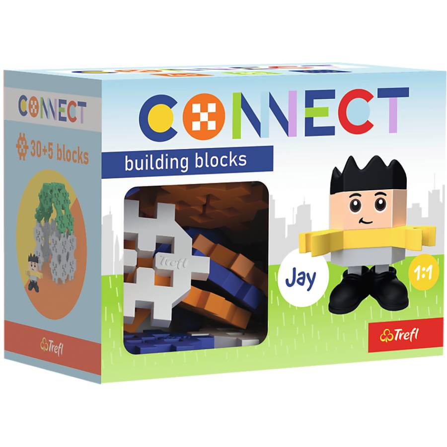 Конструктор TREFL Connect з ігровою фігуркою Jay 35 дет (5900511620061) Кріплення блок