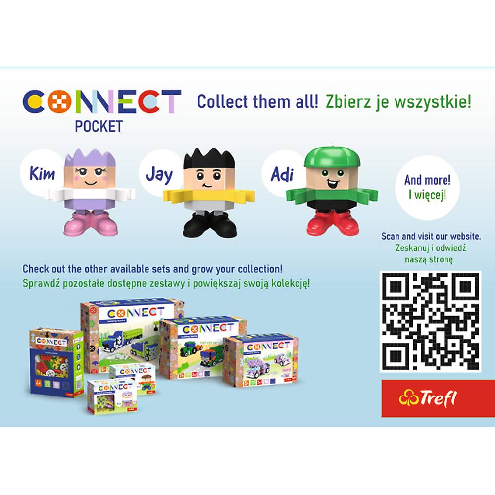 Зовнішній вигляд Конструктор TREFL Connect з ігровою фігуркою Mat 35 дет. (5900511620054)