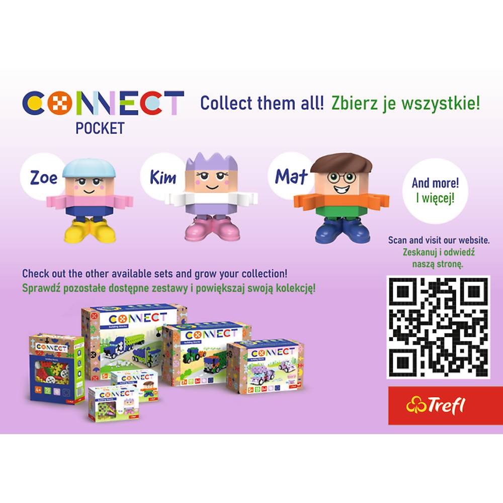 Конструктор TREFL Connect з ігровою фігуркою Bea 35 подітий. (5900511620047) Для кого універсально