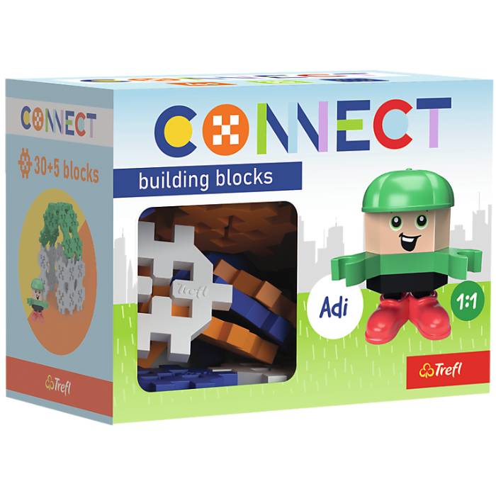 Конструктор TREFL Connect з ігровою фігуркою Adi 35 подітий. (5900511619812) Кріплення блок
