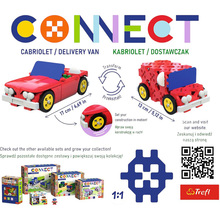Конструктор TREFL Connect Connect Cabriolet Delivery Truck 87 елементів (5900511619706)