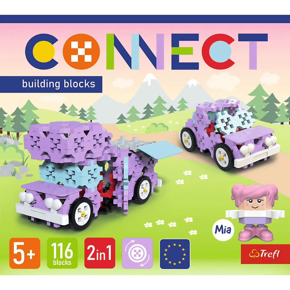 Конструктор TREFL Connect Camper Cute Car 116 елементів (5900511619683) Для кого для дівчаток