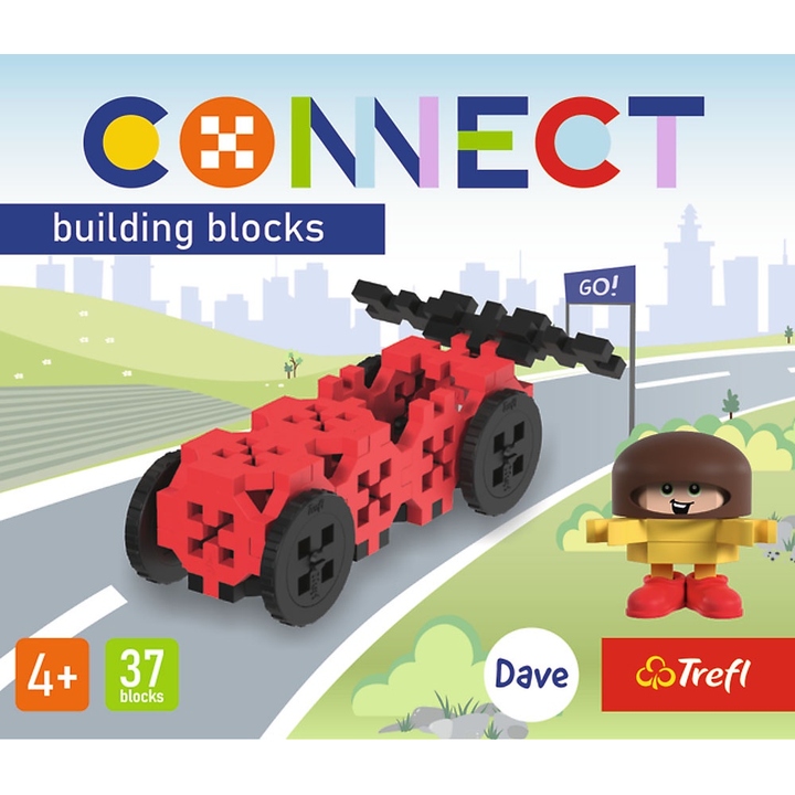 Конструктор TREFL 20450 Connect Гоночна машина (5900511620450) Кріплення блок