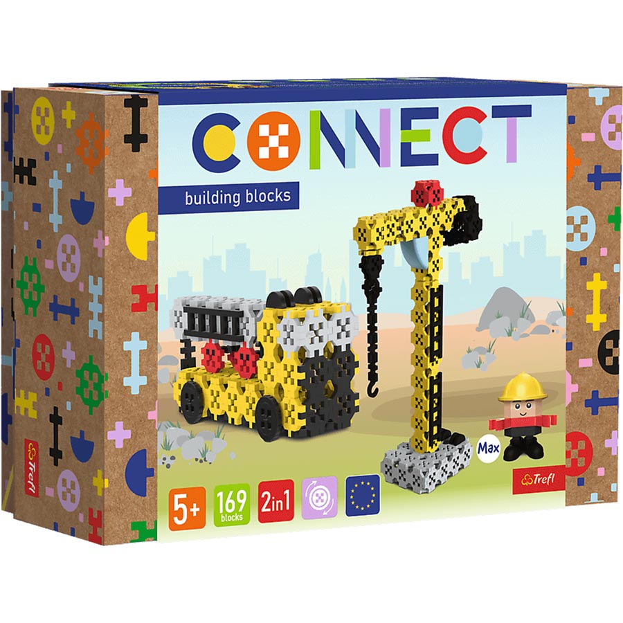 Конструктор TREFL Connect 2в1 169 деталей (5900511619713) Для кого універсально