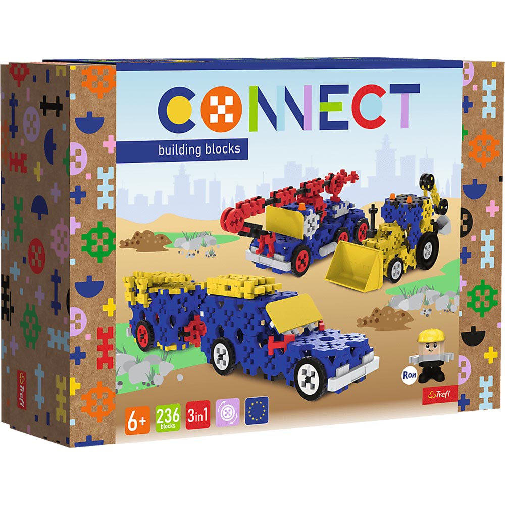 Зовнішній вигляд Конструктор TREFL Connect 3в1 236 деталей (5900511619799)