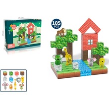 Конструктор MY WORLD Магнитные блоки 2.3 см 105 эл (CJ-4515483)