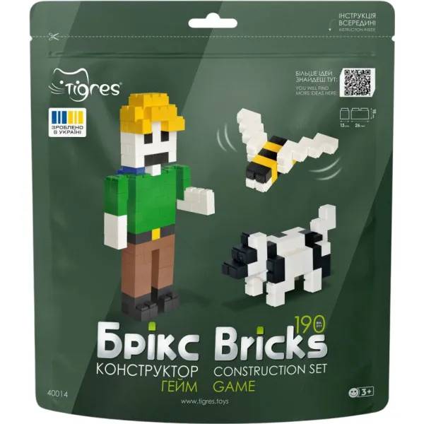 Конструктор TIGRES Брикс Гейм 190 эл (40014)