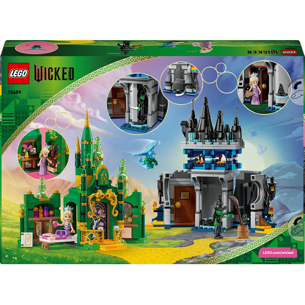 Конструктор LEGO Wicked Емеральд-сіті та замок Кіамо Ко 860 деталей (75689) Тематика герої фільмів і мультфільмів