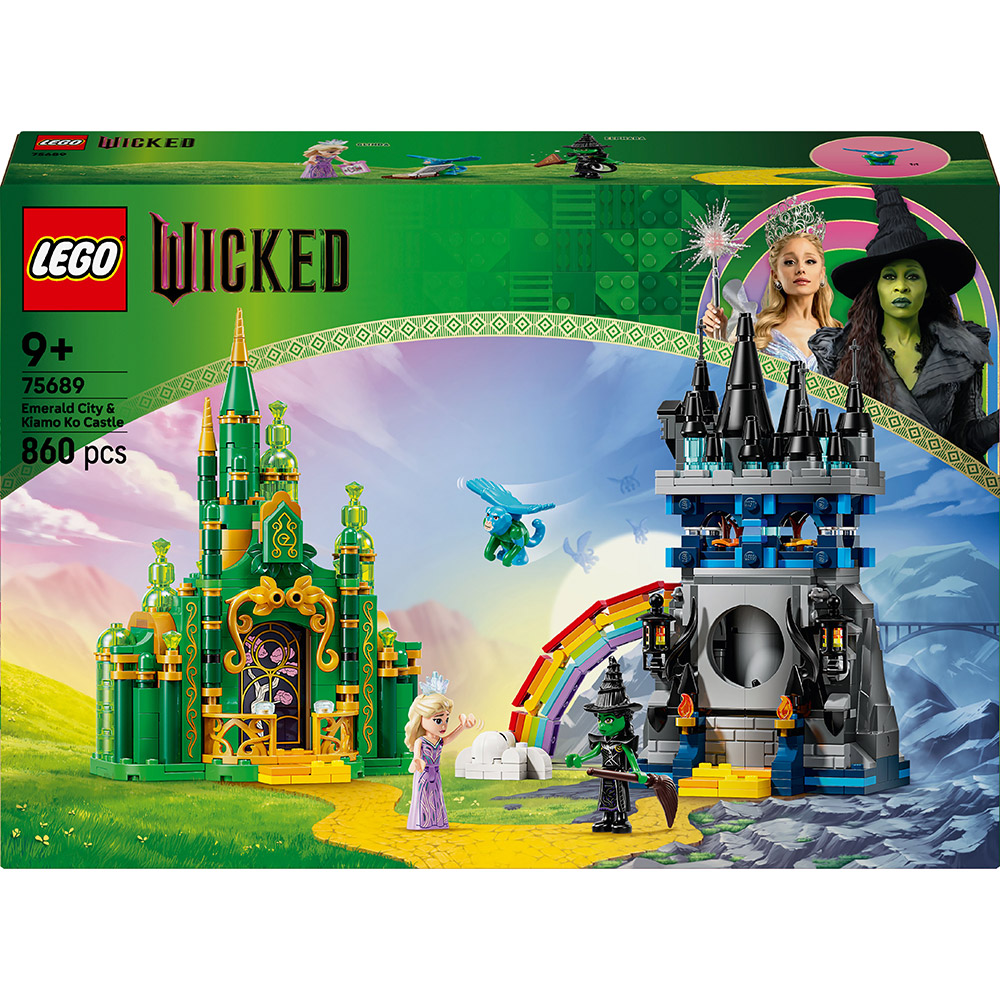 Конструктор LEGO Wicked Емеральд-сіті та замок Кіамо Ко 860 деталей (75689)