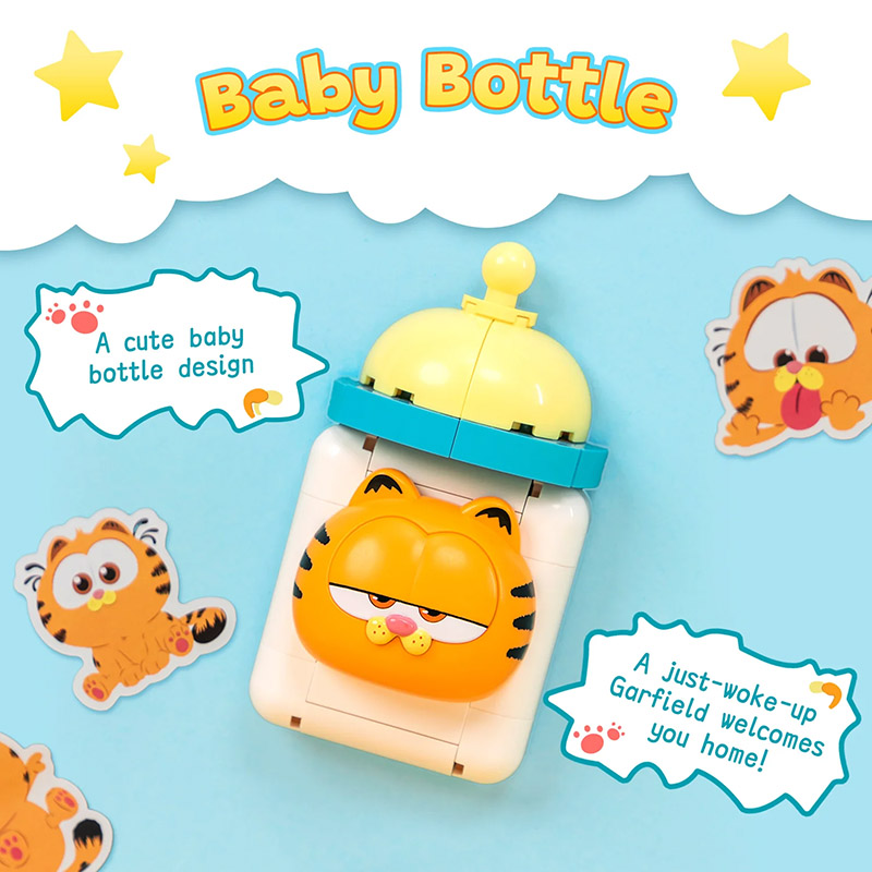 Внешний вид Конструктор PANTASY Garfield Магнит на холодильник Детская бутылочка (86818)