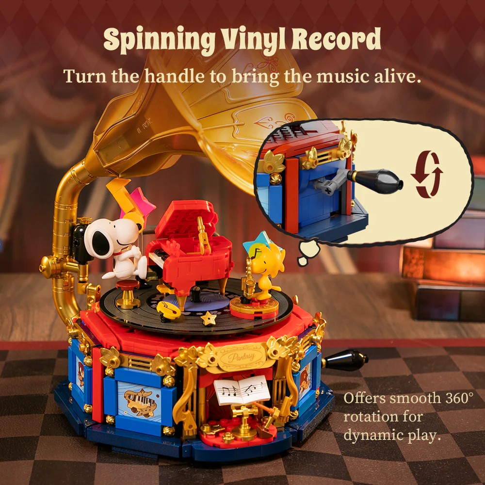 Внешний вид Конструктор PANTASY Snoopy Фонограф (86911)