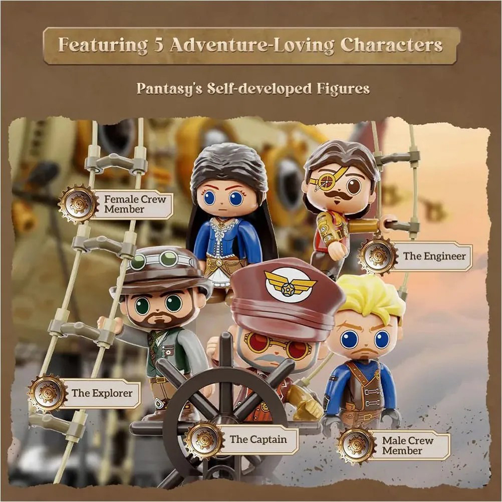 В інтернет магазині Конструктор PANTASY Original Steampunk Airship (85021)