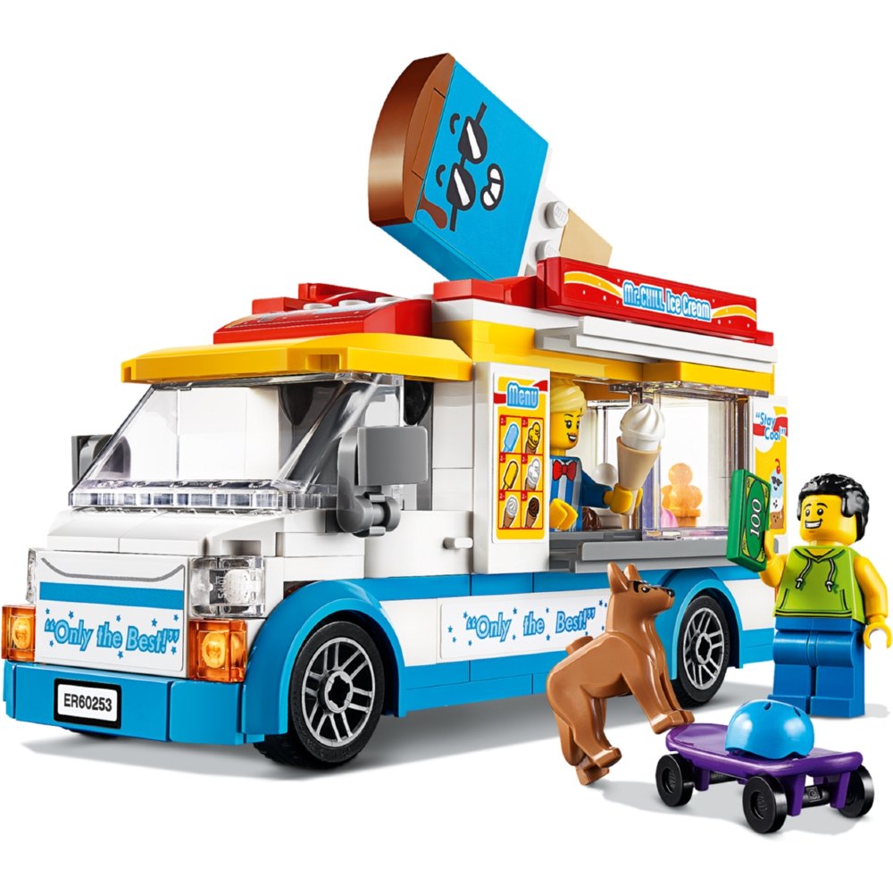 Конструктор LEGO City Great Vehicles Вантажівка морозивника (60253) Кріплення блок