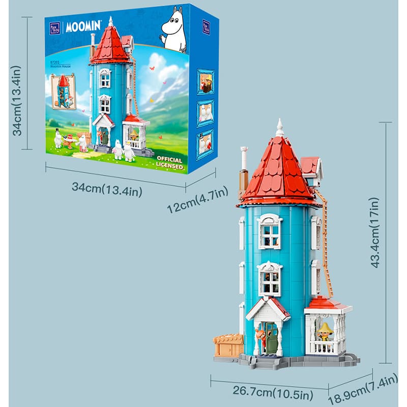 Конструктор PANTASY Moomin Будиночок Мумі-тролів 1757 деталей (87201) Тип класичний