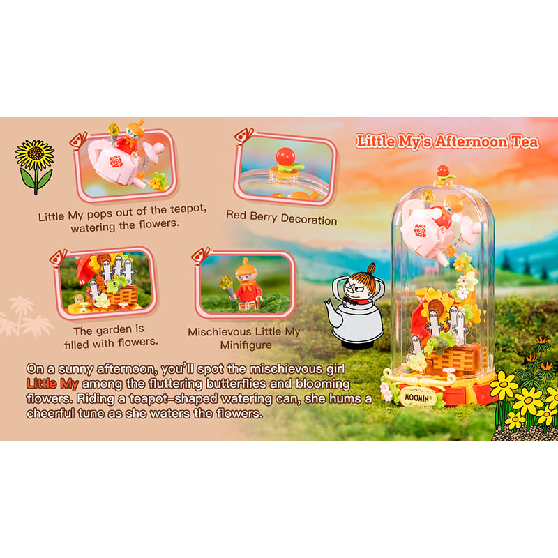 Конструктор PANTASY Moomin Післяобідній чай Маленької Мі 231 деталь (87204) Тематика герої фільмів і мультфільмів