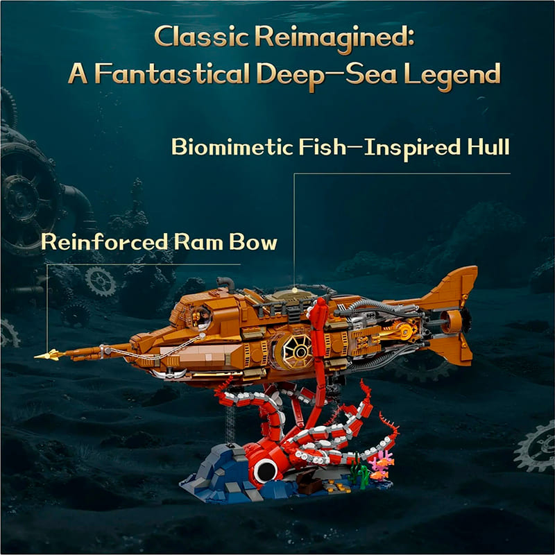 Конструктор PANTASY Steampunk Наутілус 2552 деталі (85029) Тематика водний транспорт