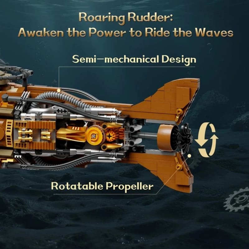 Конструктор PANTASY Steampunk Наутілус 2552 деталі (85029) Для кого універсально