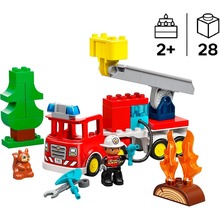 Конструктор LEGO Duplo Town Пожежна машина зі шлангом та пожежним 28 деталей (10473)