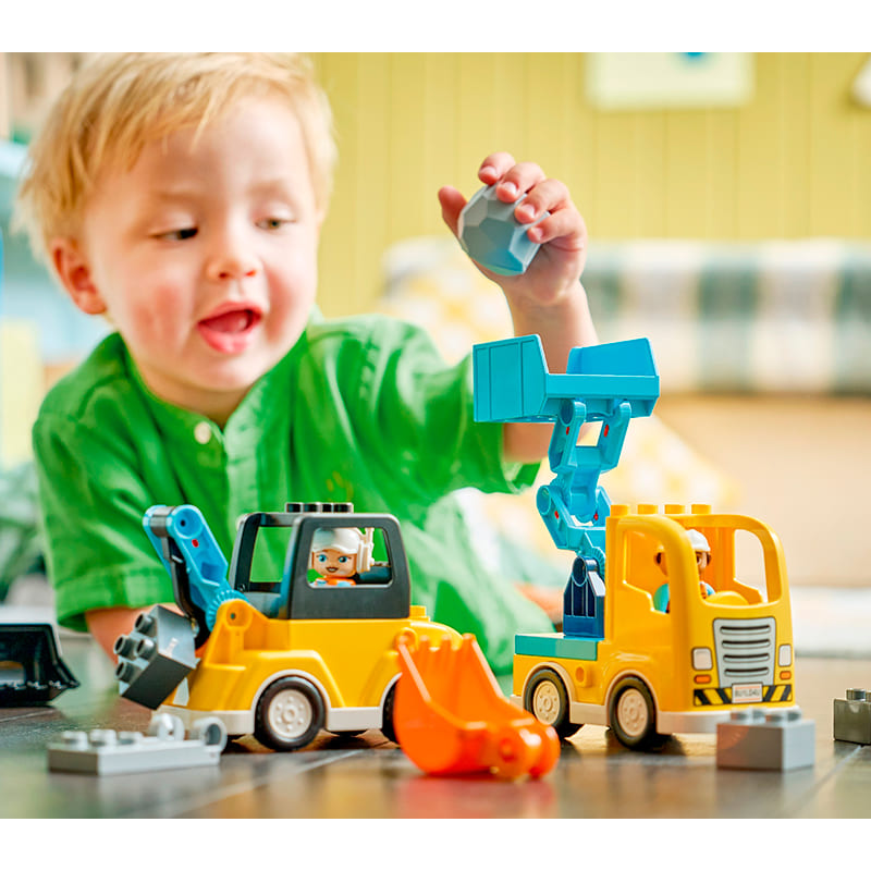 Конструктор LEGO DUPLO Town 3-в-1 Будівельна техніка 22 деталі (10475) Серія Lego DUPLO