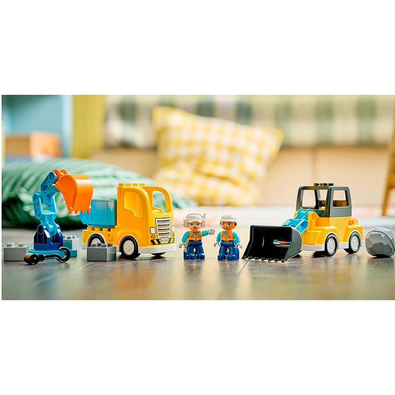 Зовнішній вигляд Конструктор LEGO DUPLO Town 3-в-1 Будівельна техніка 22 деталі (10475)