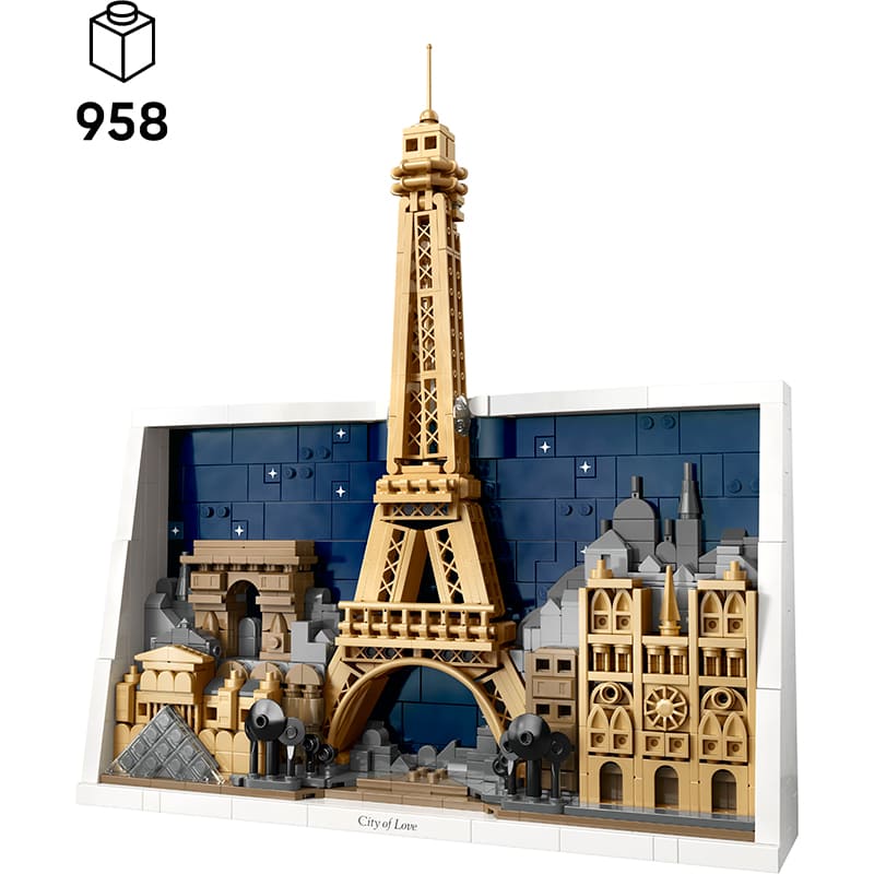 Конструктор LEGO Architecture Париж місто кохання 958 деталей (21064) Тематика пейзаж