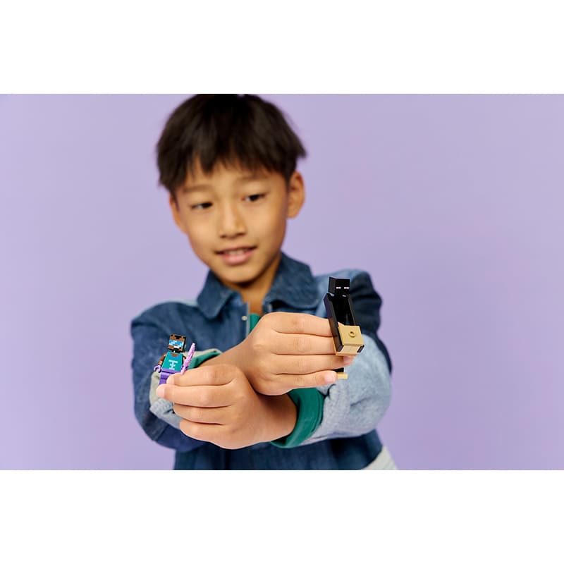 В інтернет магазині Конструктор LEGO Minecraft Подорож у Нижній світ та Портал у Край 192 деталі (21584)