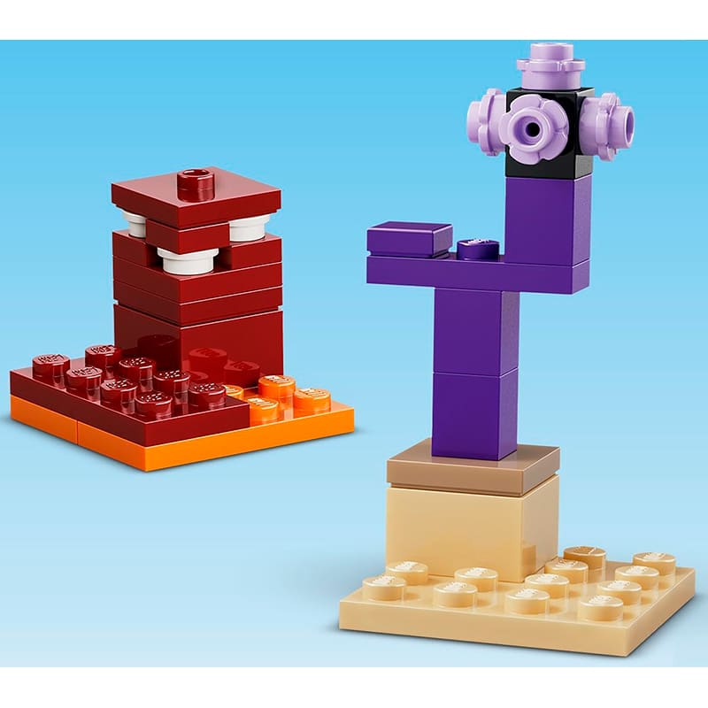 Фото 14 Конструктор LEGO Minecraft Подорож у Нижній світ та Портал у Край 192 деталі (21584)