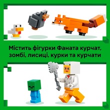 Конструктор LEGO Minecraft Куряча ферма 233 деталі (21585)