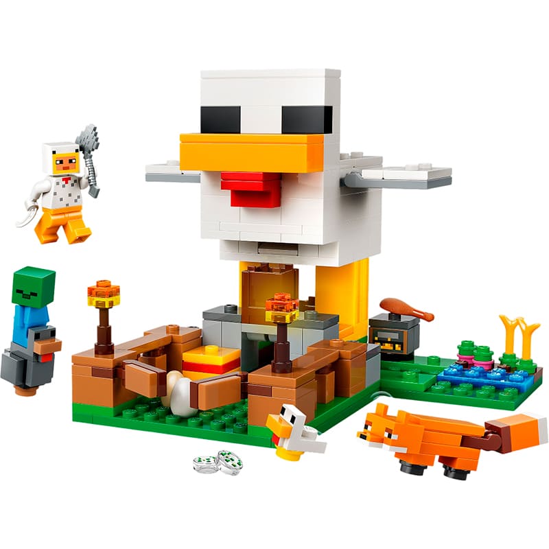 Конструктор LEGO Minecraft Куряча ферма 233 деталі (21585) Тип класичний