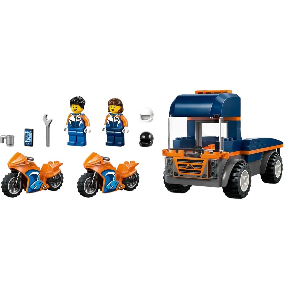 Конструктор LEGO City Транспортер мотоциклов 88 деталей (60491) Тематика транспорт