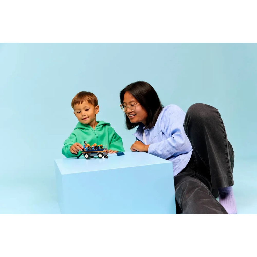 Обзор Конструктор LEGO City Транспортер мотоциклов 88 деталей (60491)