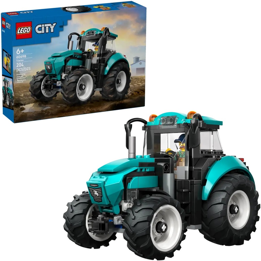 Конструктор LEGO City Трактор 204 деталі (60498) Тип класичний