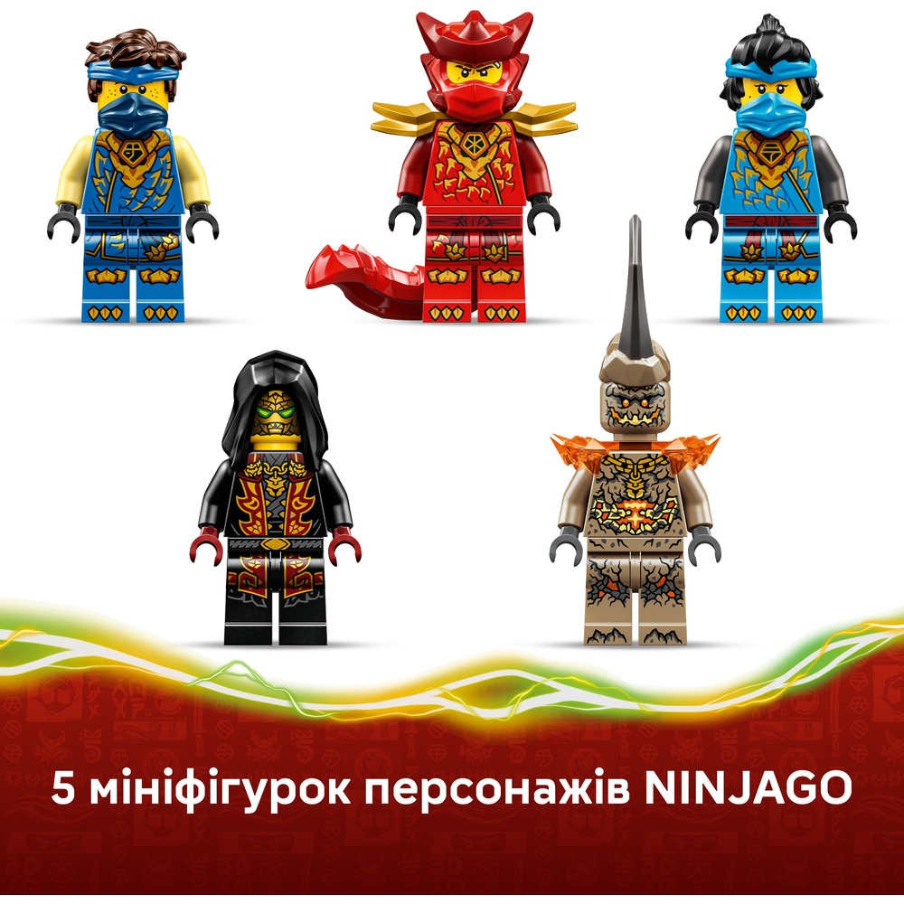 Конструктор LEGO Ninjago Автомобіль-трансформер Джея 387 деталей (71856) Тематика герої фільмів і мультфільмів