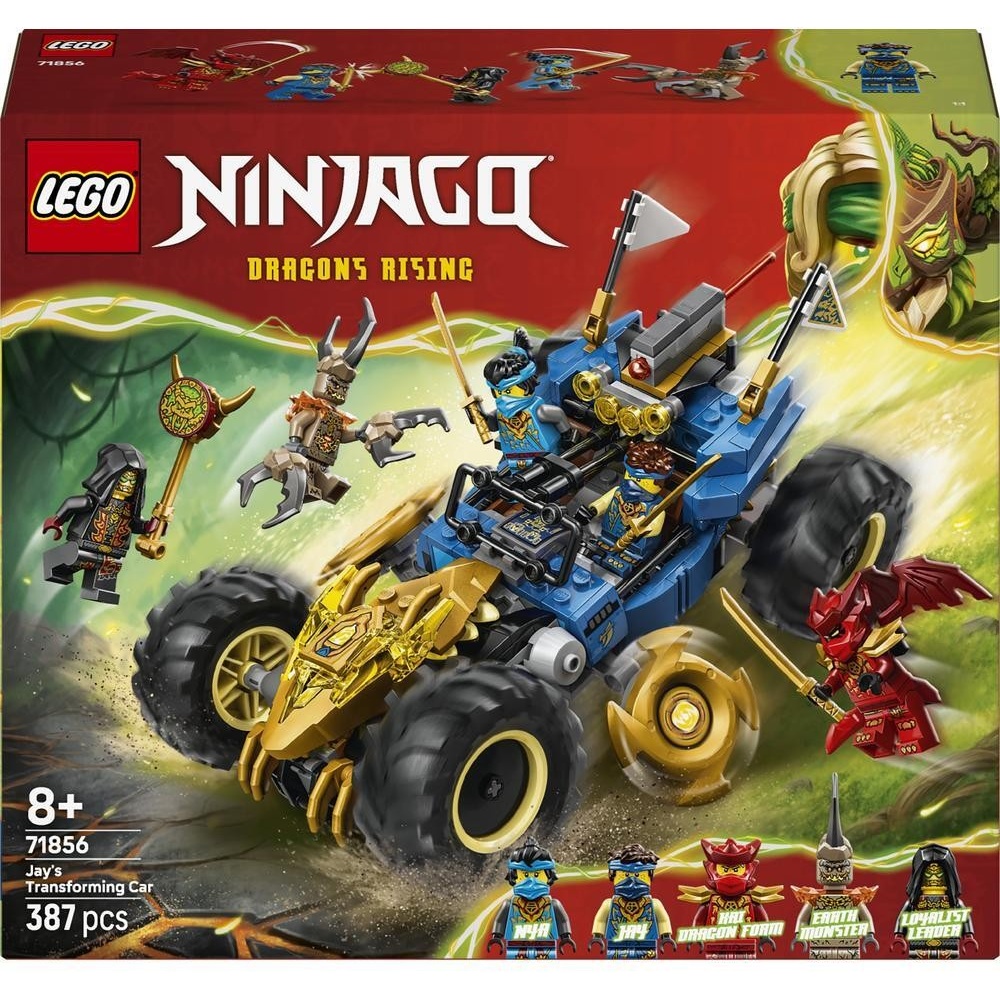 Конструктор LEGO Ninjago Автомобіль-трансформер Джея 387 деталей (71856)