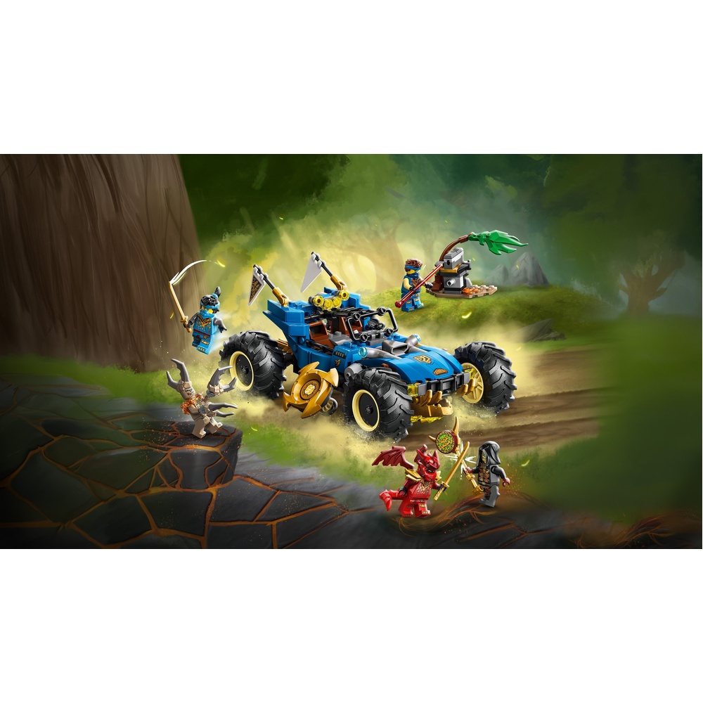 Зображення Конструктор LEGO Ninjago Автомобіль-трансформер Джея 387 деталей (71856)