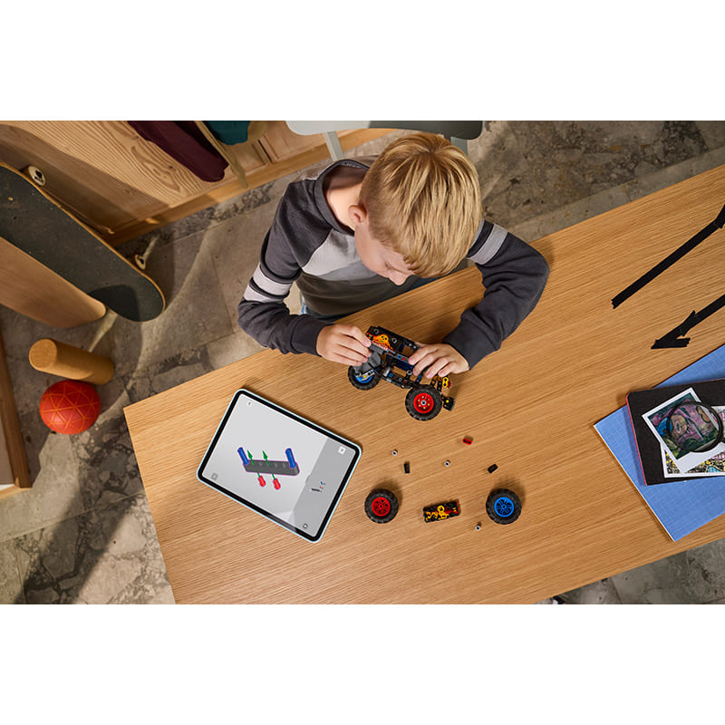 Конструктор LEGO Technic Monster Jam Grave Digger Вогонь та лід 263 деталі (42219) Кріплення блок